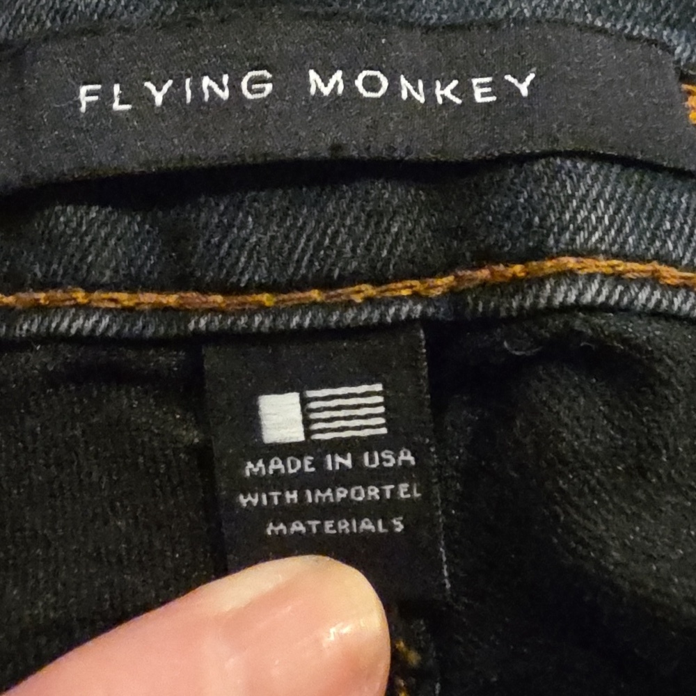 Flying Monkey Women's Dark Blue Straight Leg Jeans. Size 29. - Picture 5 of 5
